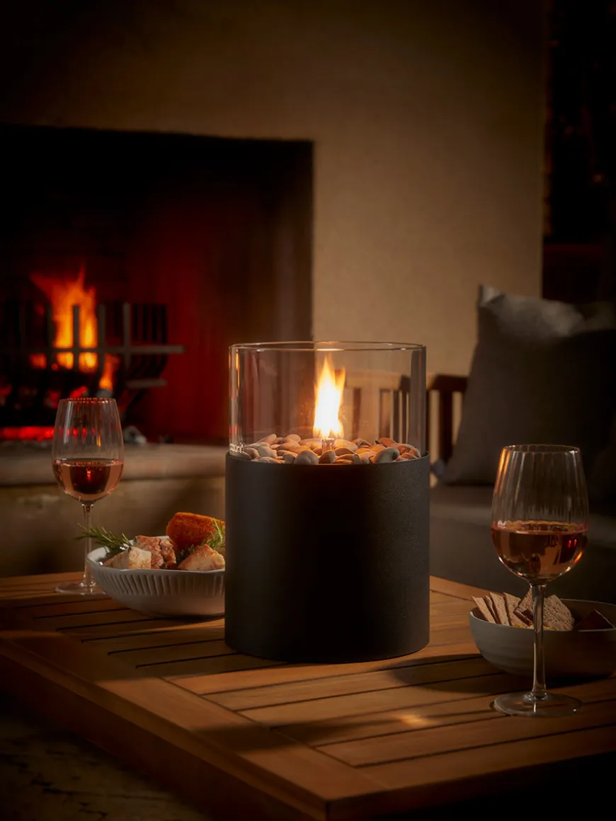 Large Portable Firepit - Black