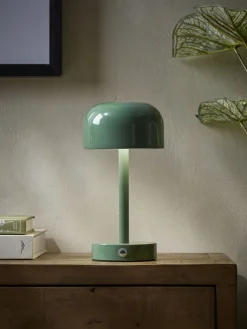 LED Dome Table Lamp - Forest Green