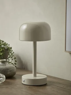 LED Dome Table Lamp - Taupe