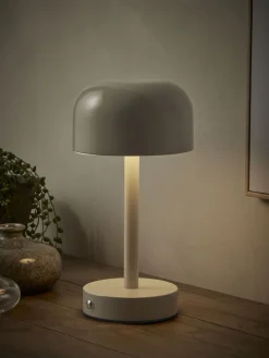 LED Dome Table Lamp - Taupe