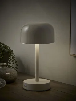 LED Dome Table Lamp - Taupe