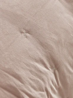 Lightweight Cross Stitch Bedspread - Blush