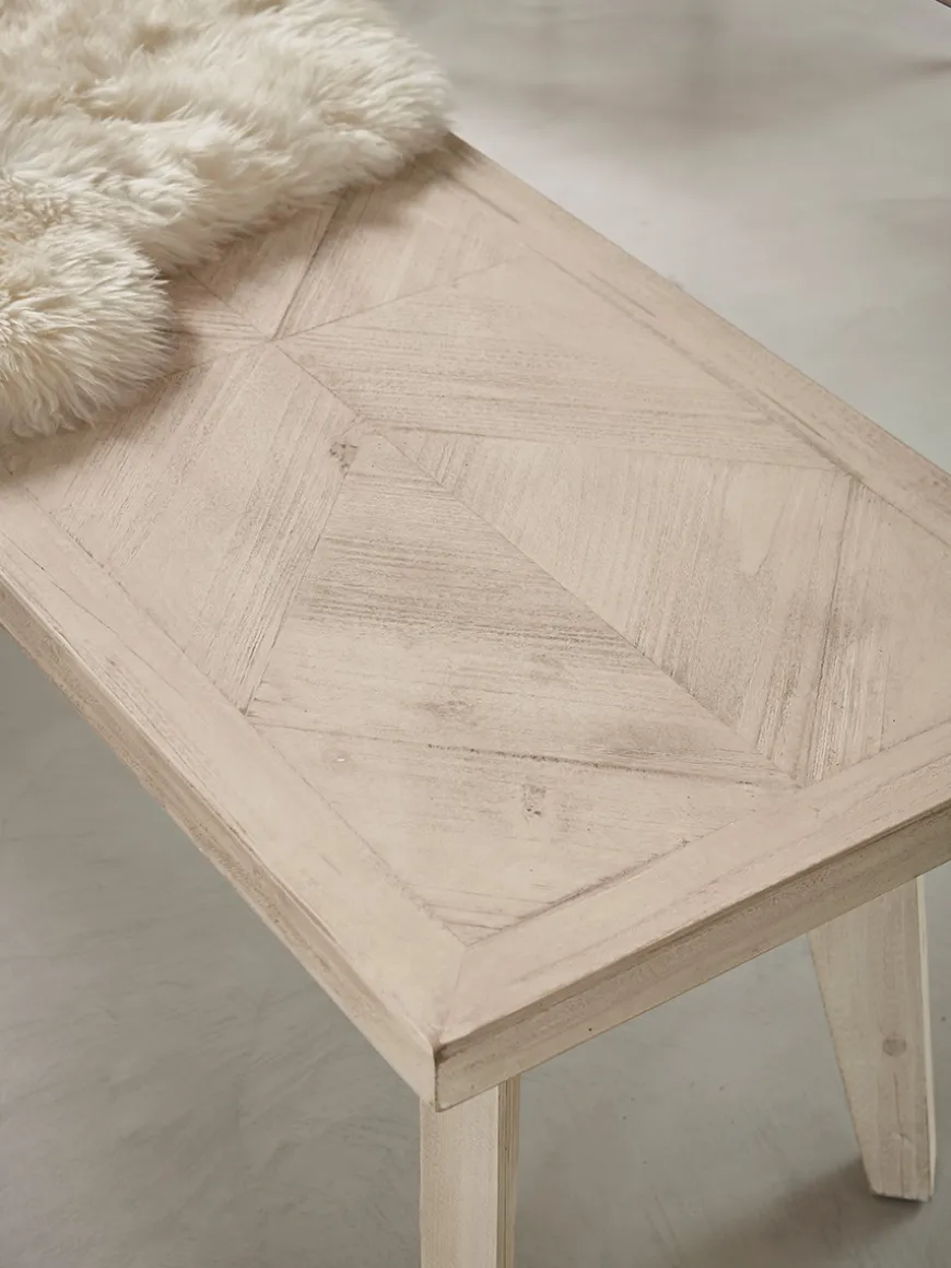 Limewashed Parquet Bench