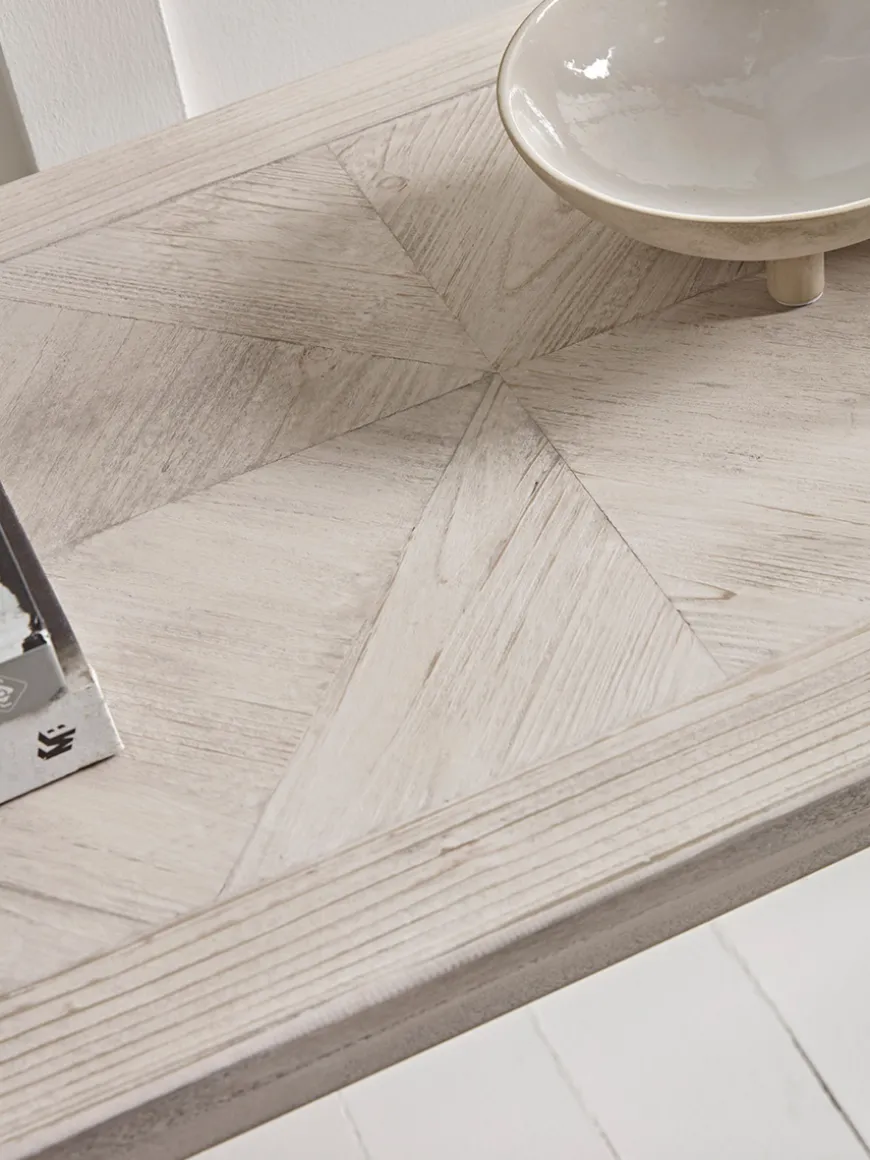 Limewashed Parquet Console Table
