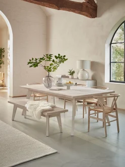 Limewashed Parquet Dining Table