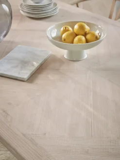 Limewashed Parquet Dining Table