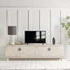 Limewashed Parquet Media Unit