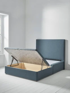 Lina Storage Bed Base - Navy