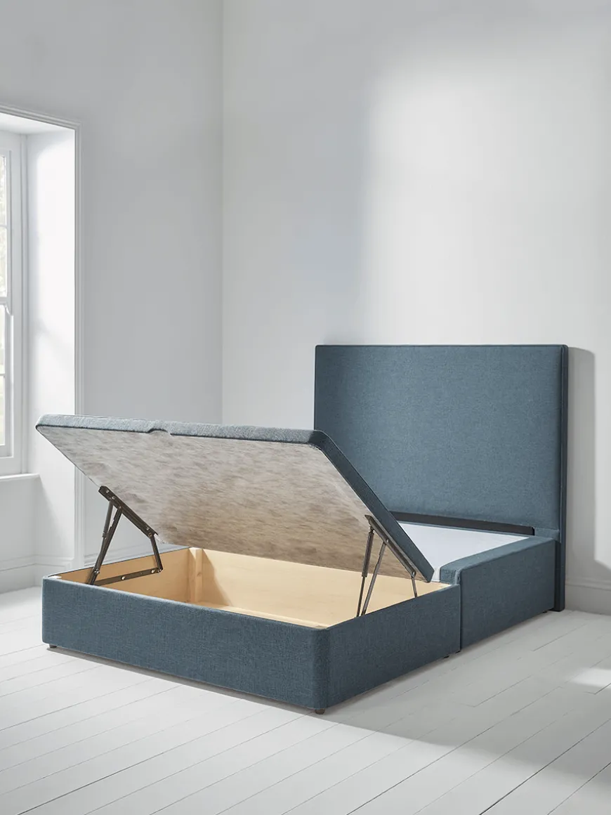 Lina Storage Bed Base - Navy