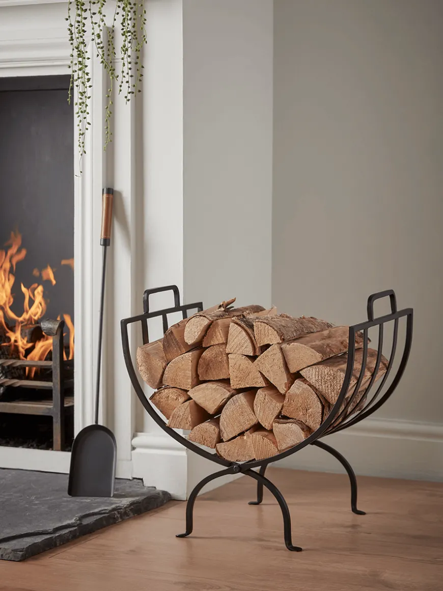 Linear Log Holder - Black