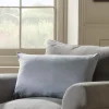 Linen Rectangle Cushion Cover - Dusky Blue