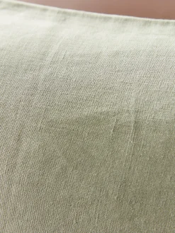 Linen Rectangle Cushion Cover - Olive