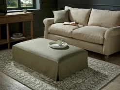 Loose Cover Coffee Table Ottoman