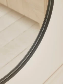 Lozenge Shaped Full Length Mirror - Black