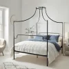 Luna Canopy Kingsize Bed - Black