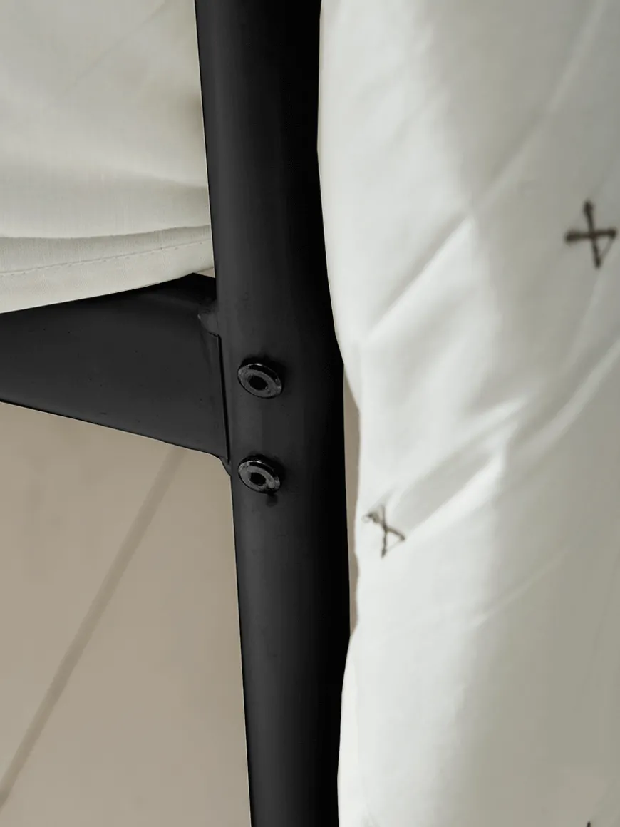 Luna Canopy Kingsize Bed - Black