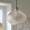 Lustre Textured Glass Pendant