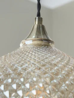 Lustre Textured Glass Pendant