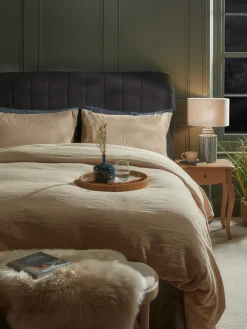 Luxury Linen King Duvet Cover - Barley