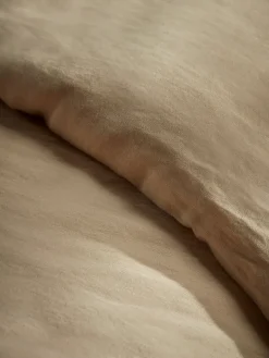 Luxury Linen King Duvet Cover - Barley