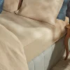 Luxury Linen King Fitted Sheet - Barley