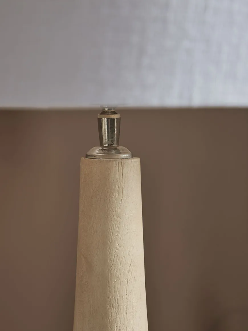 Mango Wood Table Lamp - Tall