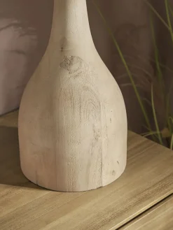 Mango Wood Table Lamp - Tall