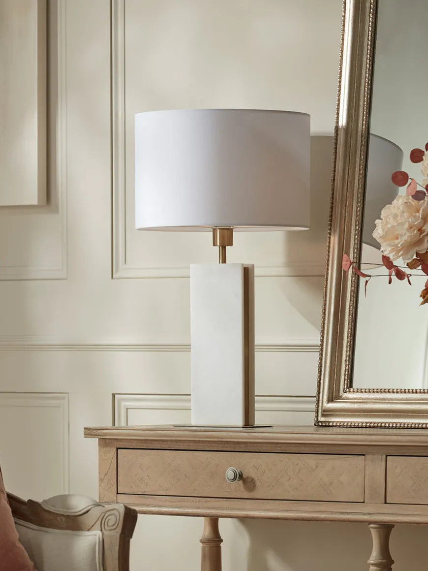 Marble & Brass Table Lamp