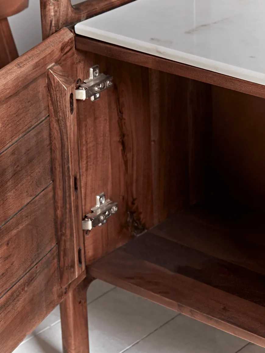 Marble Topped Shelf Unit