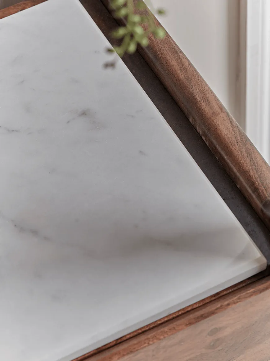 Marble Topped Shelf Unit