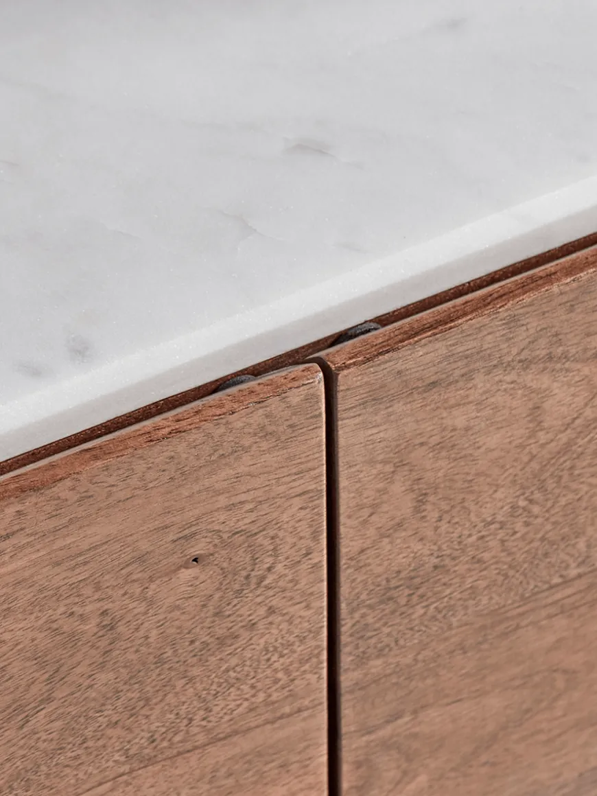Marble Topped Shelf Unit