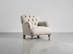 Margeaux Armchair - Birch Linen Cotton Blend 2