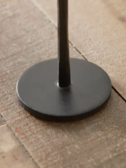 Matte Black Dinner Candle Holder - Medium
