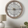 Mesh & Wood Cut Out Clock