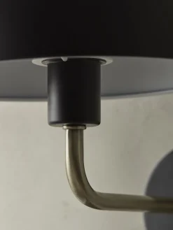 Metal Dome Wall Light - Black