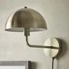 Metal Dome Wall Light - Brass