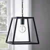 Metal Trapeze Pendant - Black