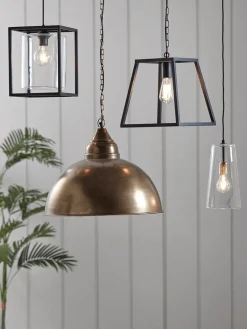 Metal Trapeze Pendant - Black