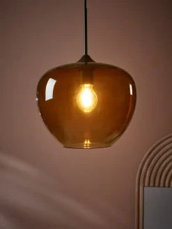 Mia Pendant - Amber Glass