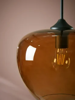 Mia Pendant - Amber Glass