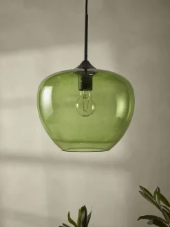 Mia Pendant - Green Glass