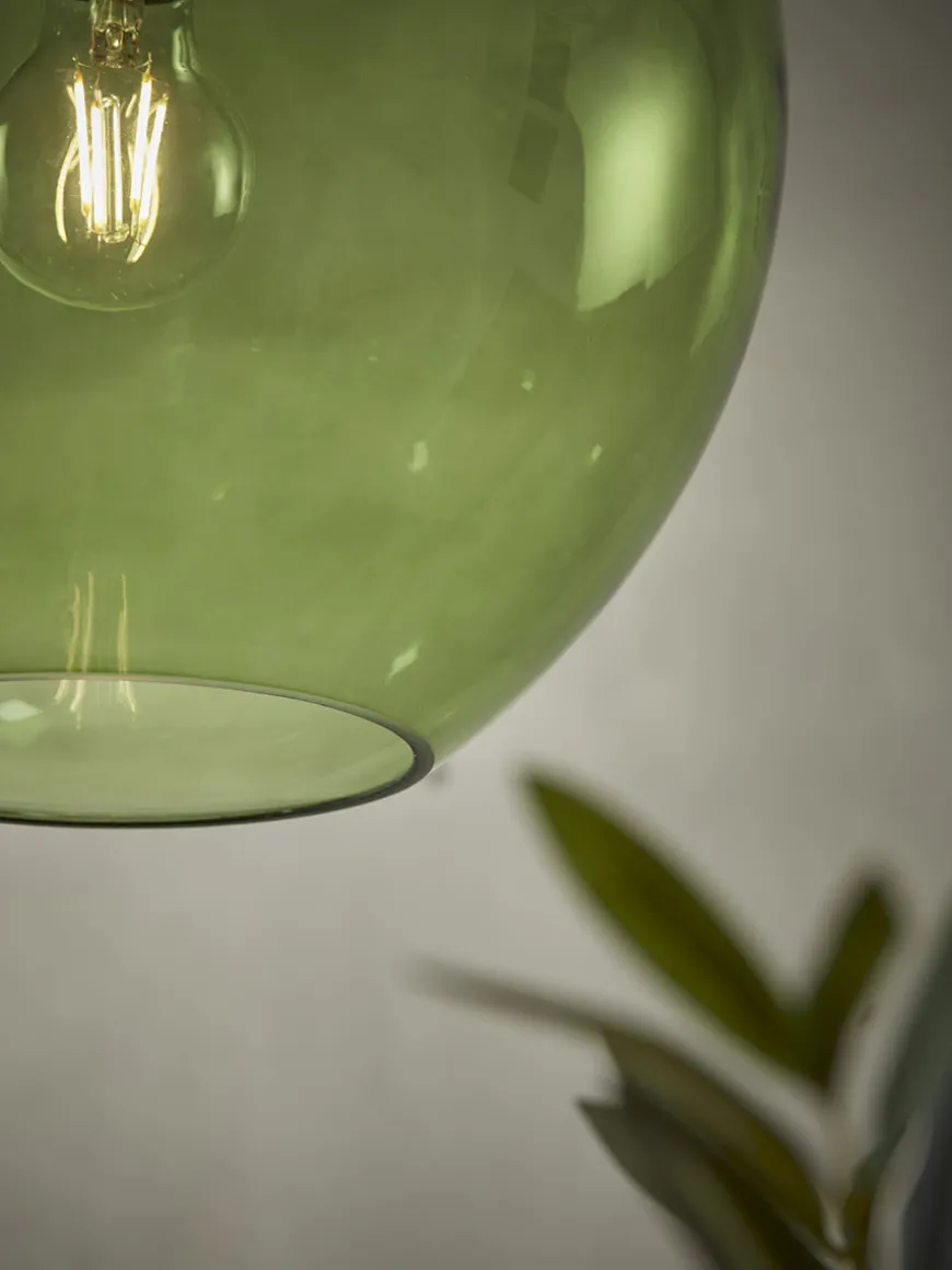 Mia Pendant - Green Glass