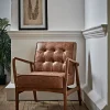 Mid Century Armchair - Leather