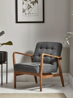 Mid Century Armchair - Linen