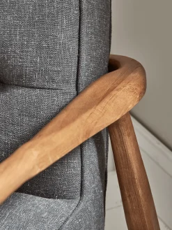 Mid Century Armchair - Linen