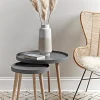 Mila Side Tables - Charcoal