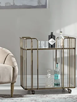 Mirrored Drinks Trolley
