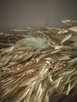 Mixed Dried Grass Wreath - Small