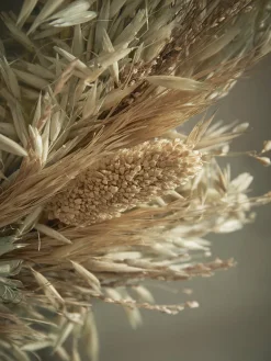 Mixed Dried Grass Wreath - Small
