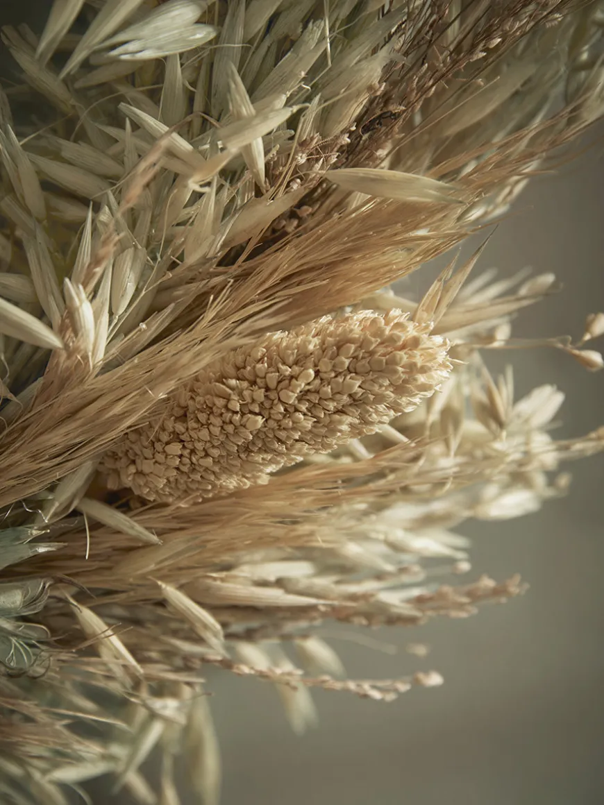 Mixed Dried Grass Wreath - Small